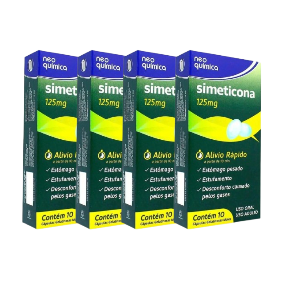 Simeticona 125mg Neo Quimica 10 Comprimidos
