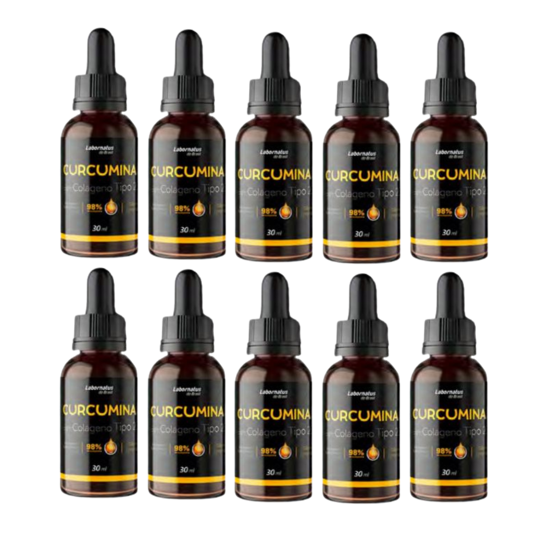 10 Frascos Curcumina Gotas - farmafine.com.br