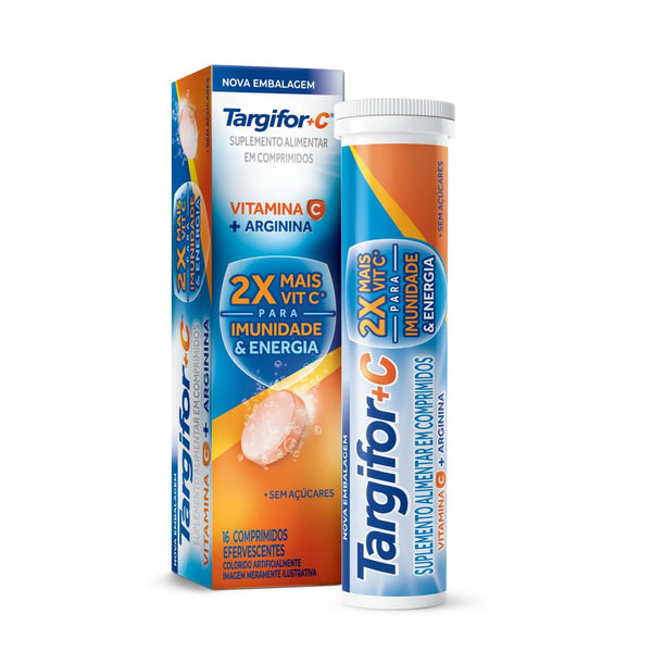 Suplemento Vitamínico Targifor +C Sanofi 16 Comprimidos Efervescentes