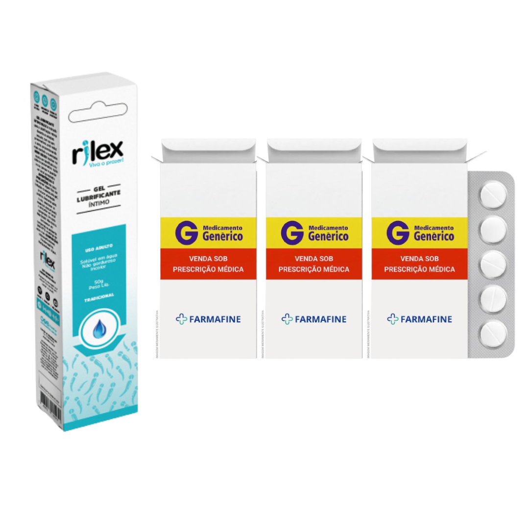 Kit Tadalafila Eurofarma 20mg + Gel Lubrificante Rilex Tradicional 50g