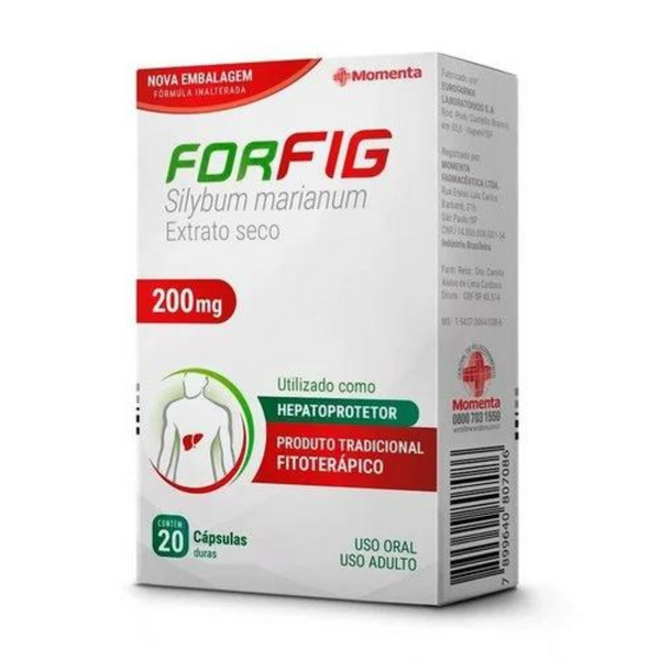 Forfig 200mg Eurofarma 20 Comprimidos