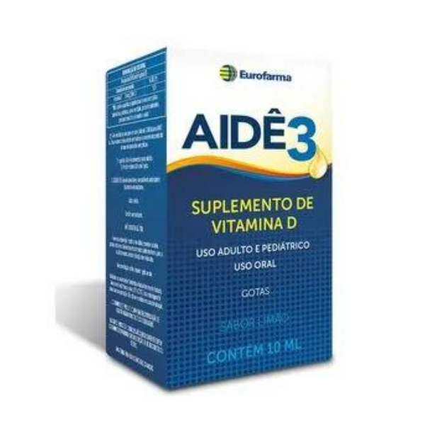 Vitamina D Aidê 3 Gotas Eurofarma 10ml