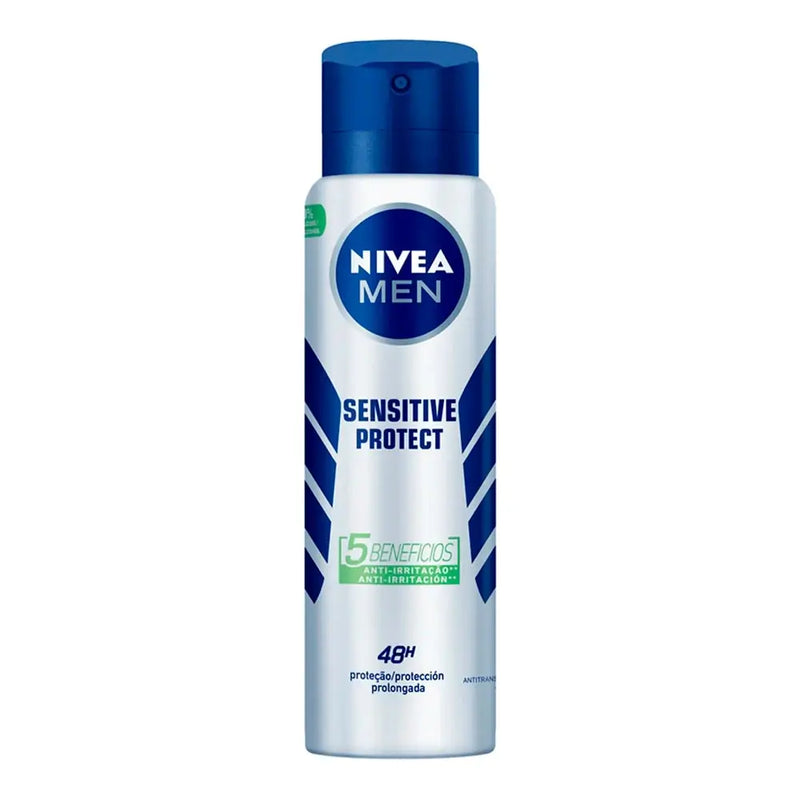 Desodorante Antitranspirante Aerossol Nivea Men Sensitive Protect Masculino 150ml