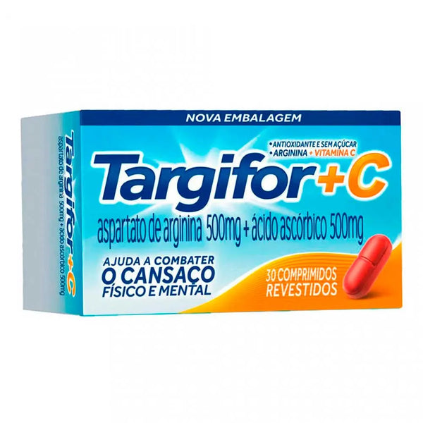 Vitamina C 500mg Targifor com Arginina 30 Comprimidos