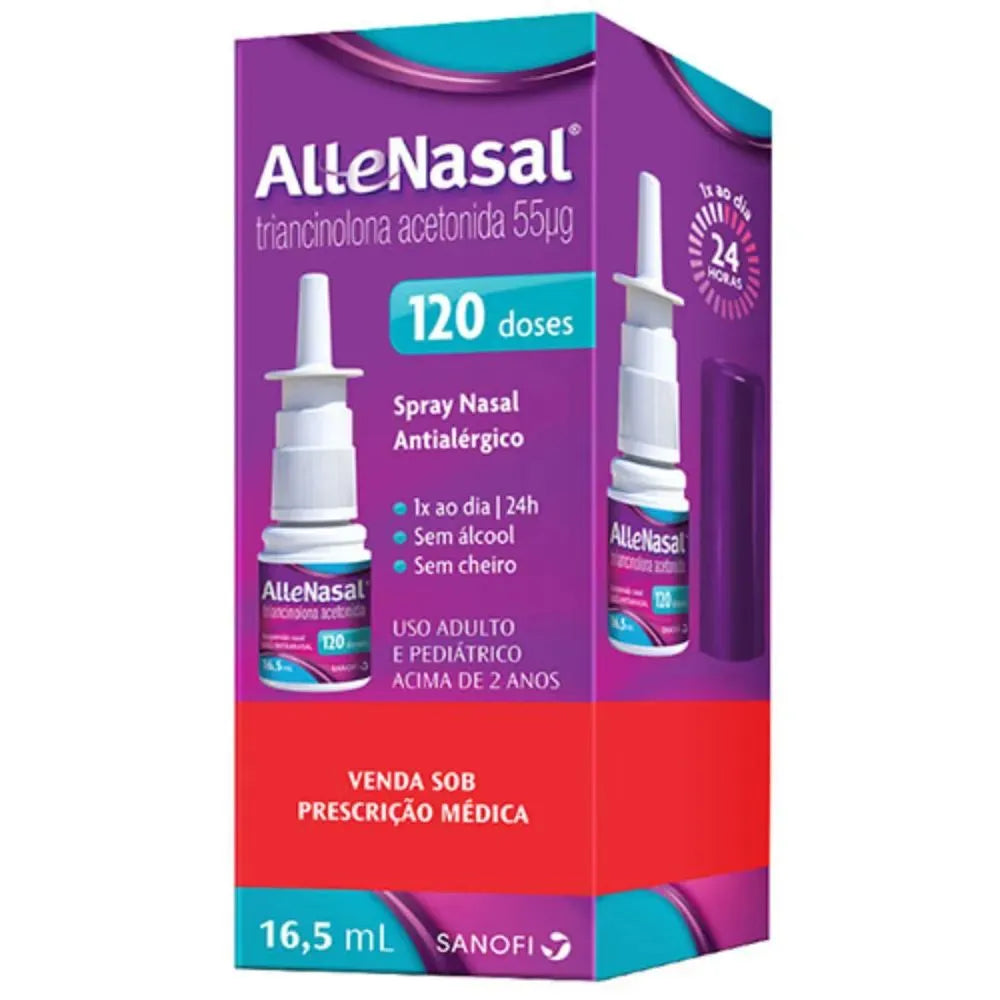 Antialérgico AlleNasal 55mg Sanofi Spray 120 Doses 16,5ml