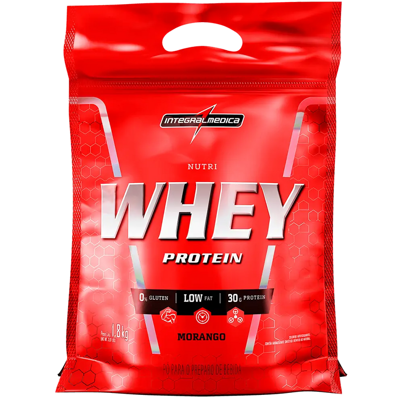 Nutri Whey Protein - Morango - Pouch 1,8kg