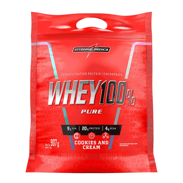 Whey 100% Pure sabor Cookies & Cream 907g - Integral Médica