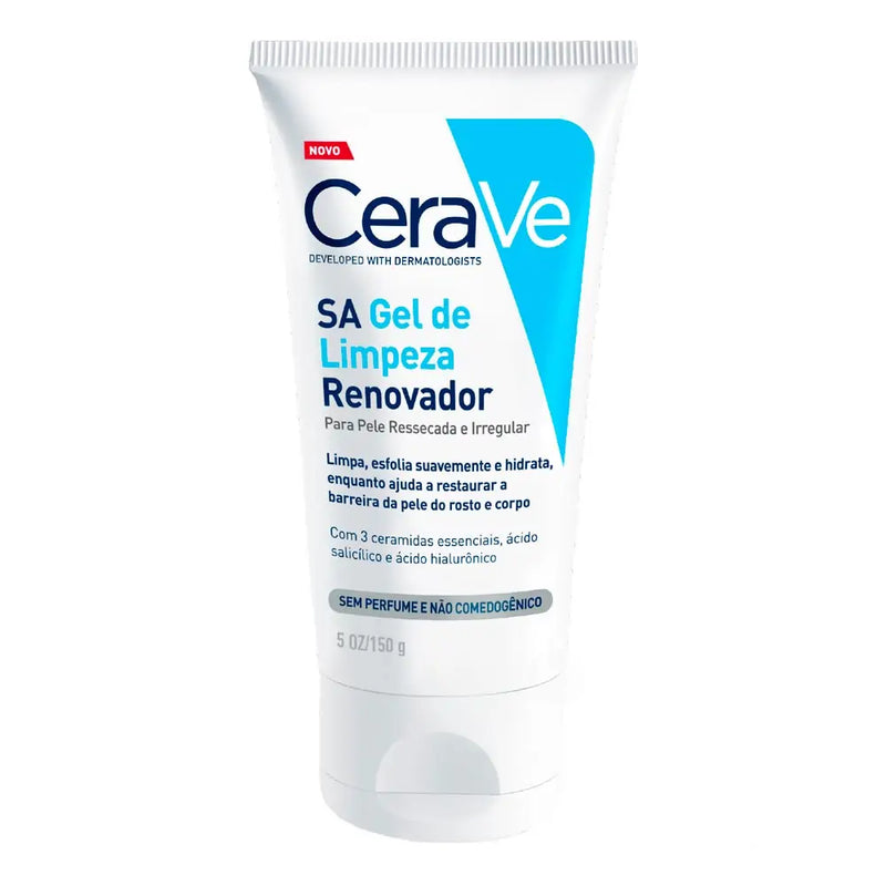 Gel de Limpeza CeraVe Renovador Pele Ressecada e Irregular 150g