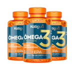 Ômega 3 Tripla Fonte Dha + Epa + Ala 1000Mg Katiguá Com 120 Cápsulas Gel