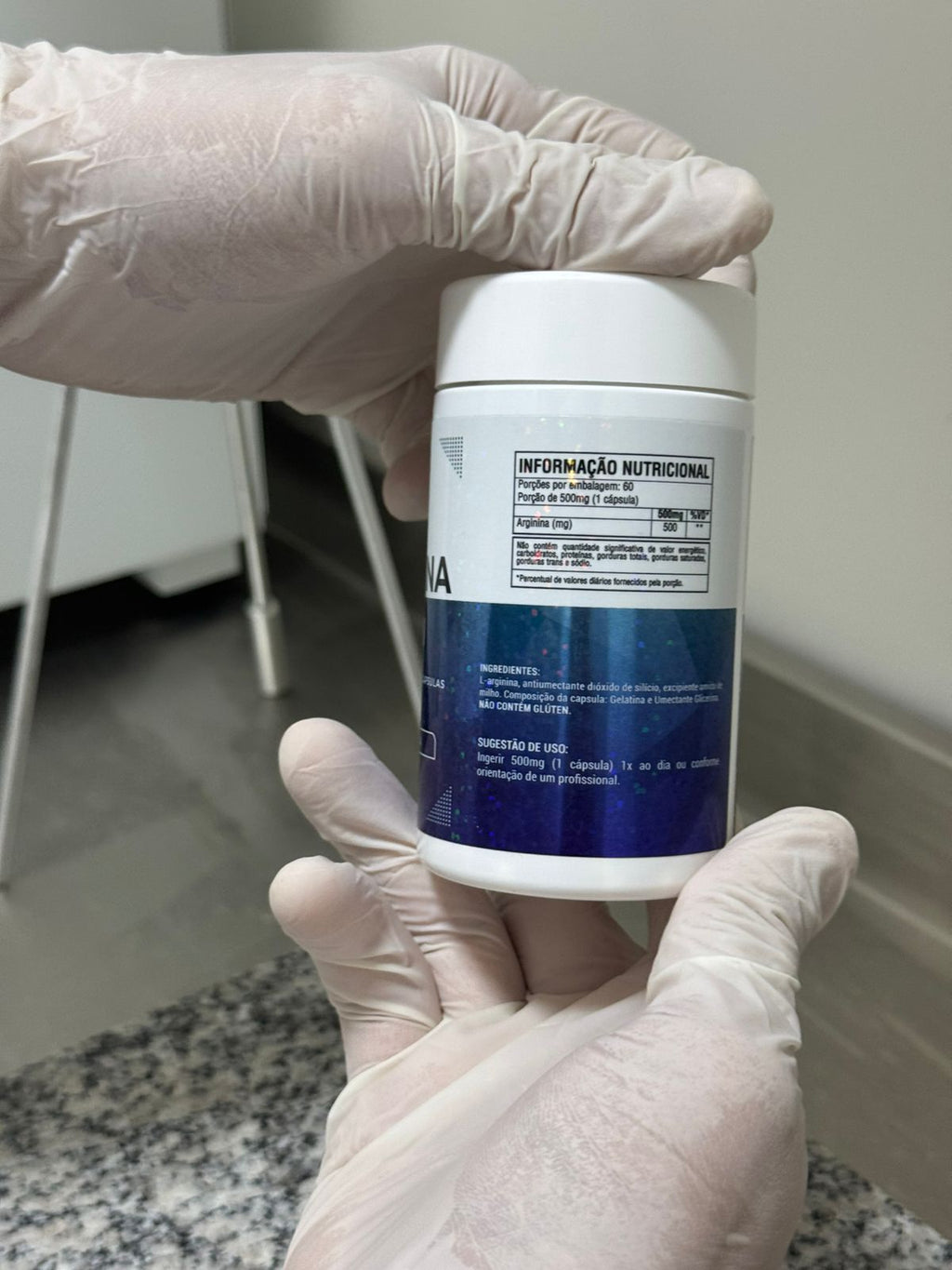 Arginina 100% Concentrada (Vasodilatador) 60 Cápsulas