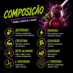 Pré-Treino Farmafine 300g | Com Beterraba, Beta-Alanina, L-Arginina, Taurina, Gengibre, Guaraná e L-Tirosina