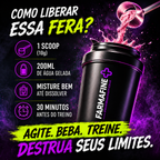 Pré-Treino Farmafine 300g | Com Beterraba, Beta-Alanina, L-Arginina, Taurina, Gengibre, Guaraná e L-Tirosina