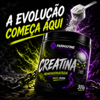 Kit Pré Treino 300g Farmafine + Creatina 100% Pura 300g Farmafine