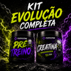 Kit Pré Treino 300g Farmafine + Creatina 100% Pura 300g Farmafine