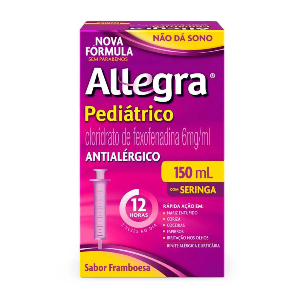 Antialérgico Pediátrico Allegra 6mg/ml Sanofi 150mL + Copo Dosador