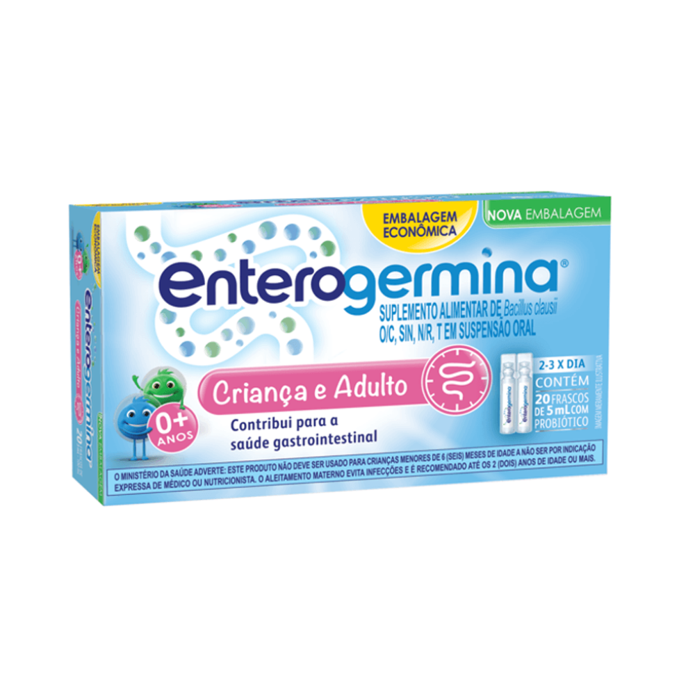Probiótico Enterogermina 5ml Sanofi 20 Frascos