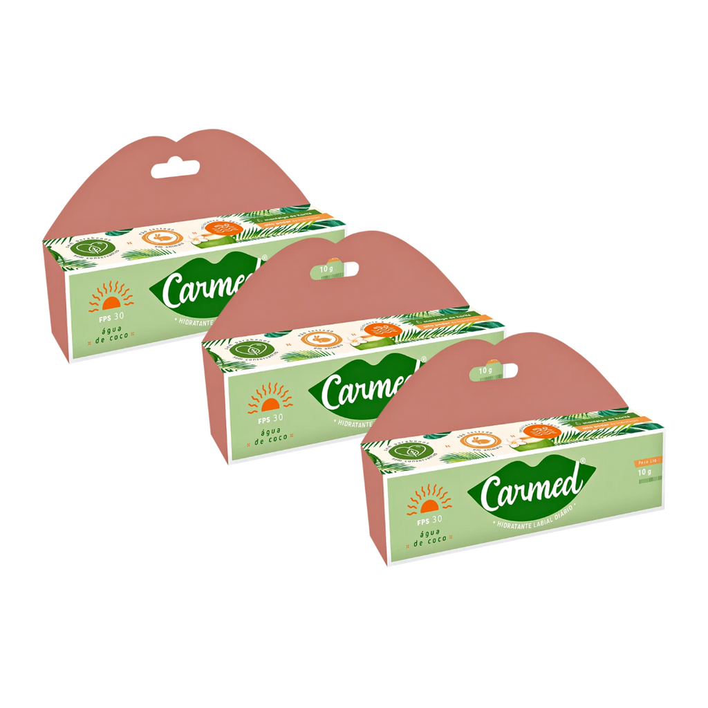 Carmed Hidratante Labial FPS30 Cimed Agua de Coco 10g