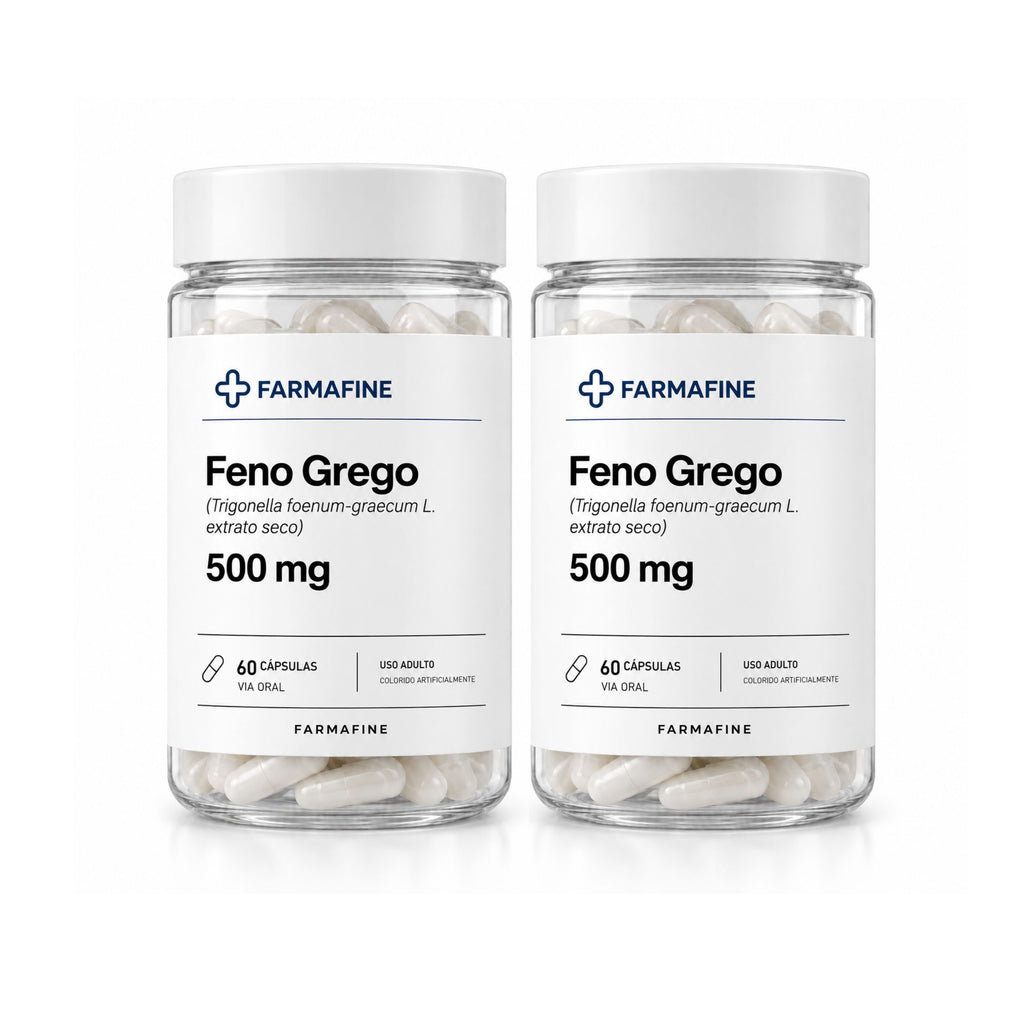 Feno Grego 500mg Farmafine 60 Cápsulas | Laboratório Farmafine