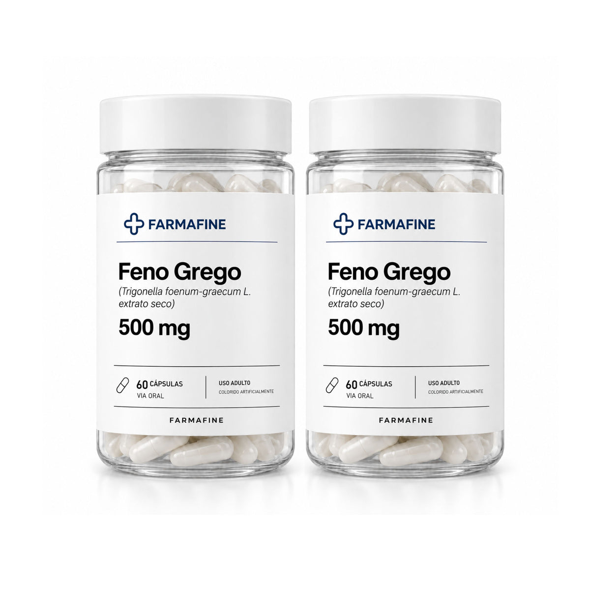 Feno Grego 500mg Farmafine 60 Cápsulas | Laboratório Farmafine