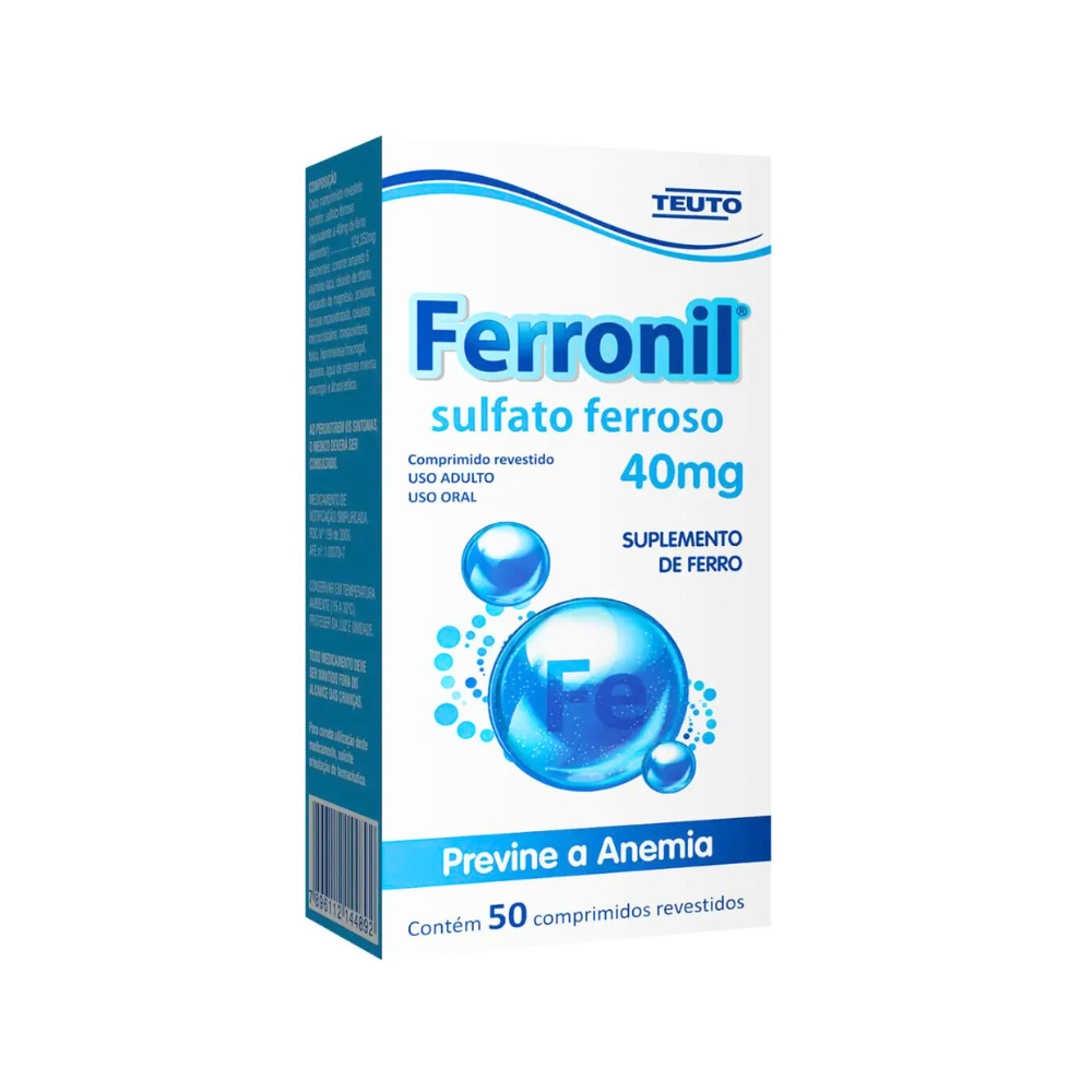 Ferro Ferronil Teuto 40mg 50 comprimidos