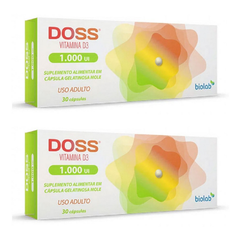 Vitamina D Doss 1.000ui 30 Cápsulas - farmafine.com.br