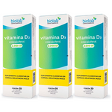 Kit 3 Caixas | Vitamina D3 2000ui Biolab 30 Cápsulas
