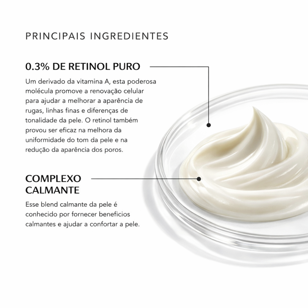 Retinol 0,3% Creme Facial Anti-idade Dermabem Clinical Formulations 100g