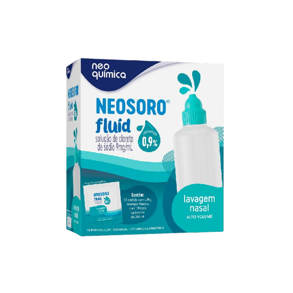 Neosoro Fluid Alto Volume 0,9% Pó + Frasco  Neo Quimica 30 Saches