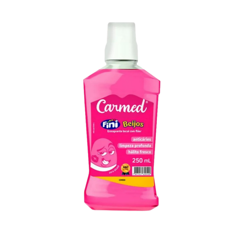 Carmed Fini Enxaguante Bucal Sabor Beijos Cimed 250ml