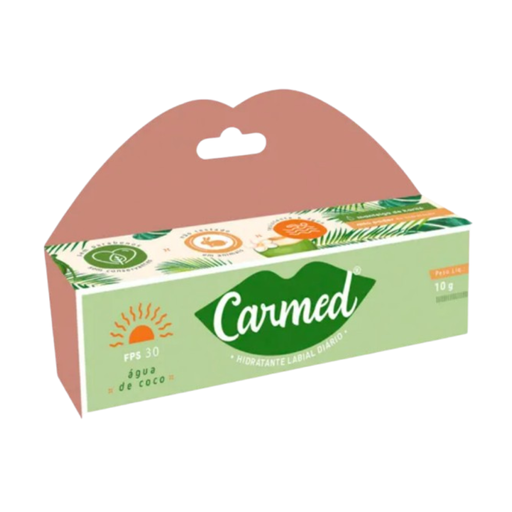 Carmed Hidratante Labial FPS30 Cimed Agua de Coco 10g