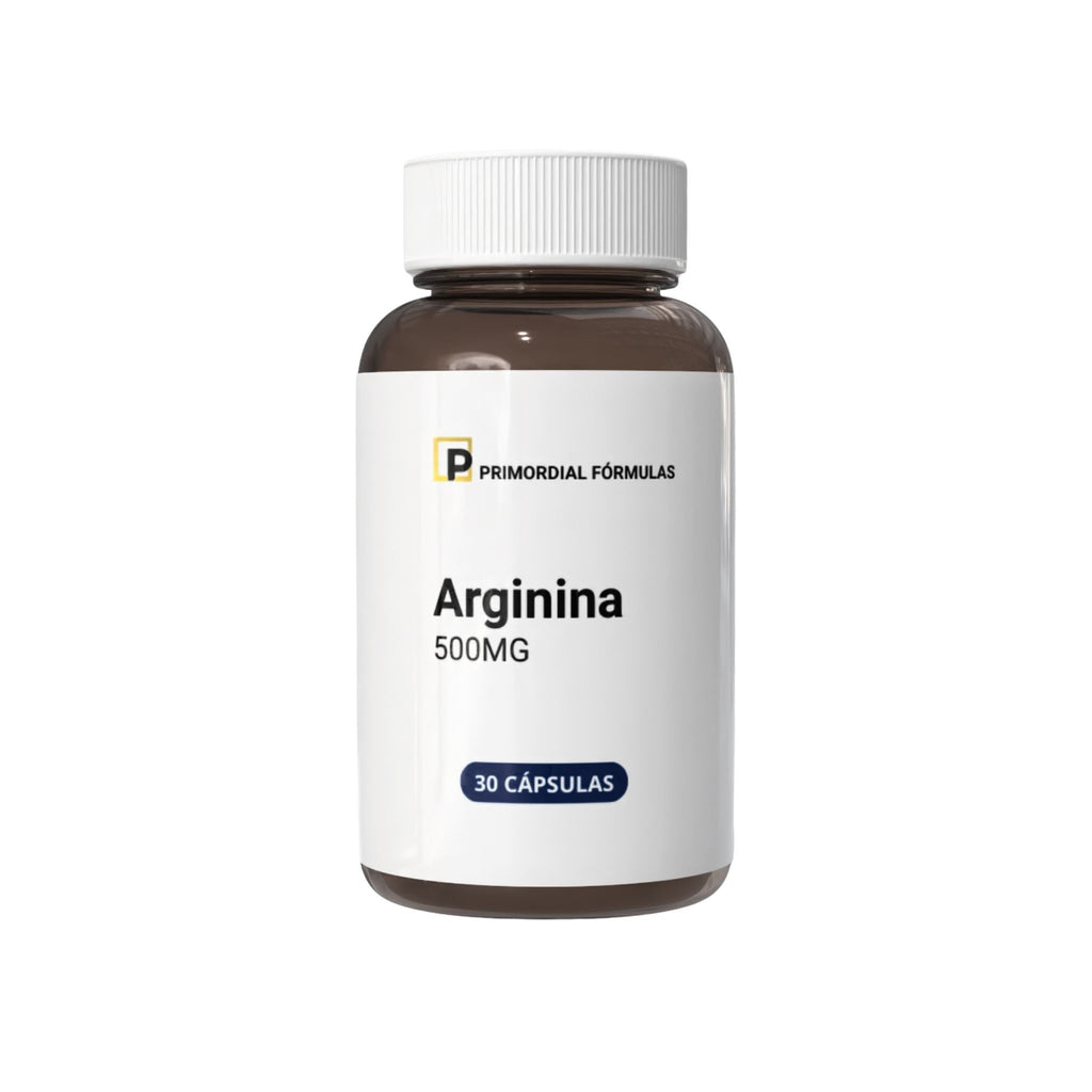 L- Arginina  500mg Primordial Fórmulas Com 30 Cápsulas