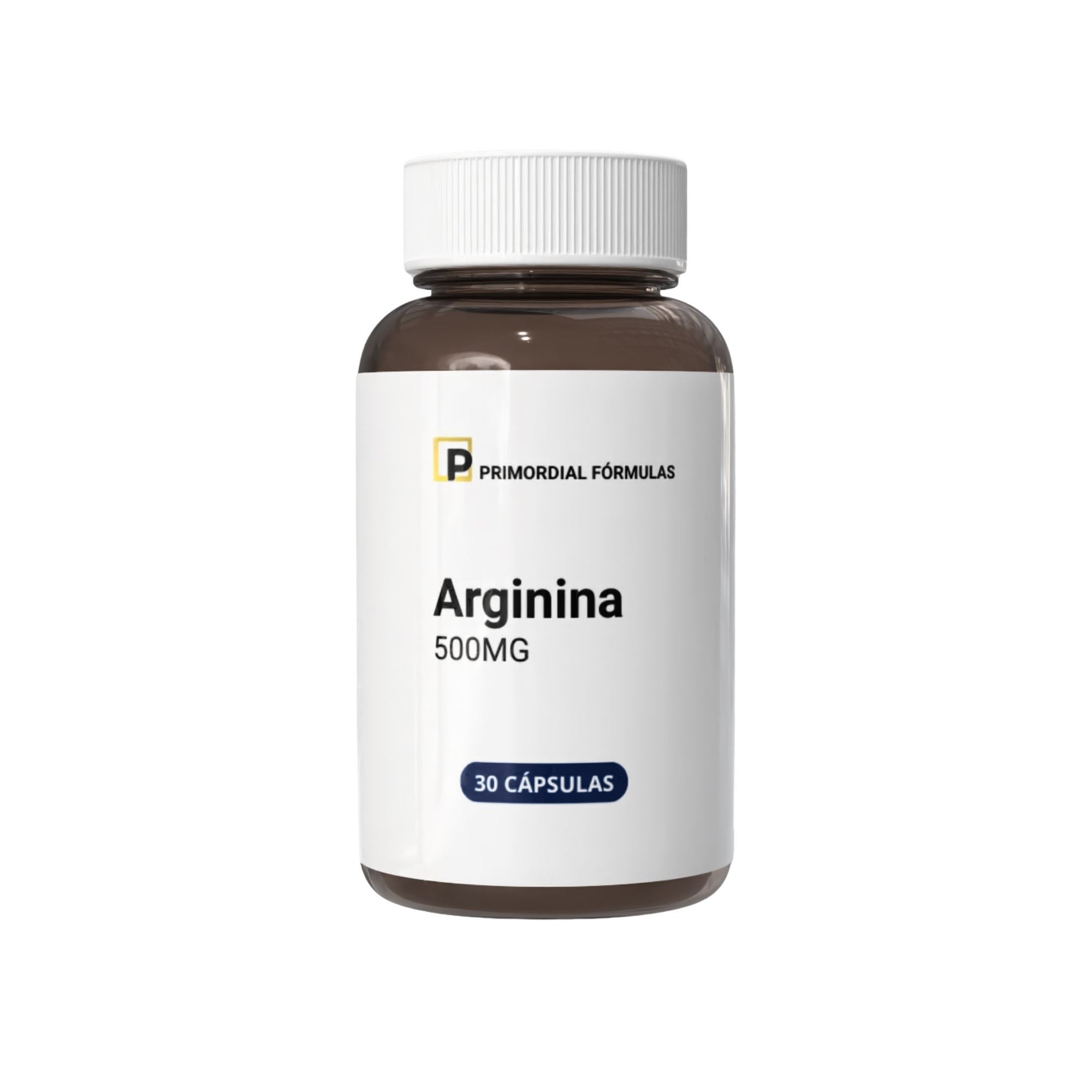 L- Arginina  500mg Primordial Fórmulas Com 30 Cápsulas