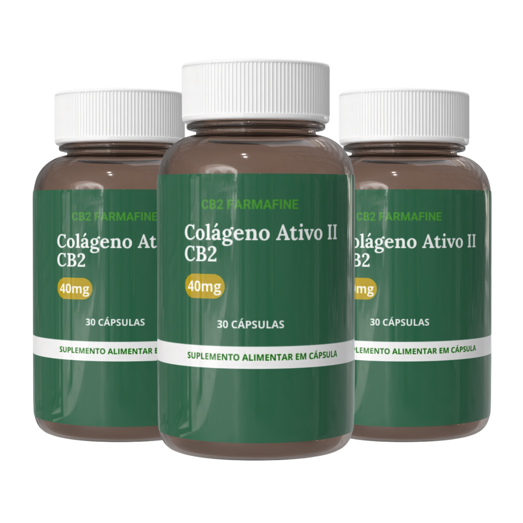 Colágeno Ativo II CB2 Farmafine Com 30 Cápsulas