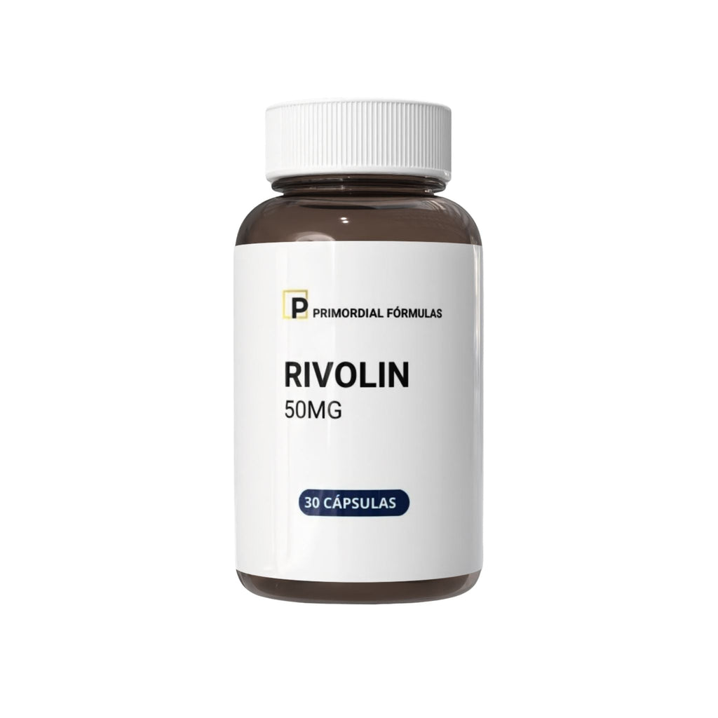 Rivolin 50mg Primordial Fórmulas Com 30 Cápsulas