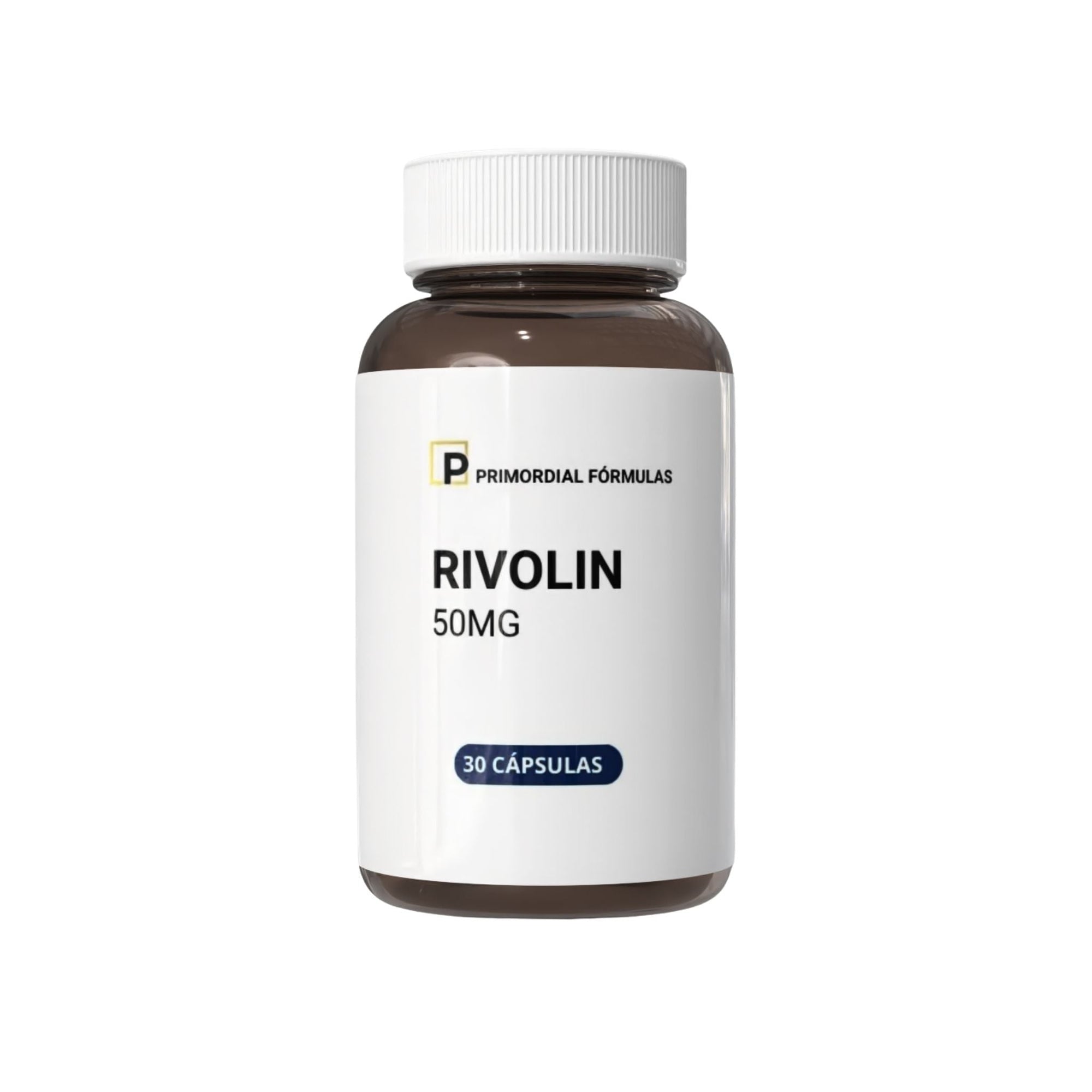 Rivolin 50mg Primordial Fórmulas Com 30 Cápsulas
