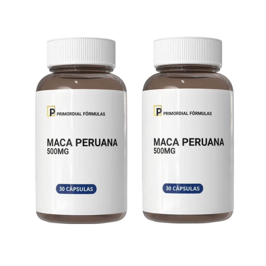 Maca Peruana Concentrado 500mg Primordial Fórmulas Com 30 Cápsulas