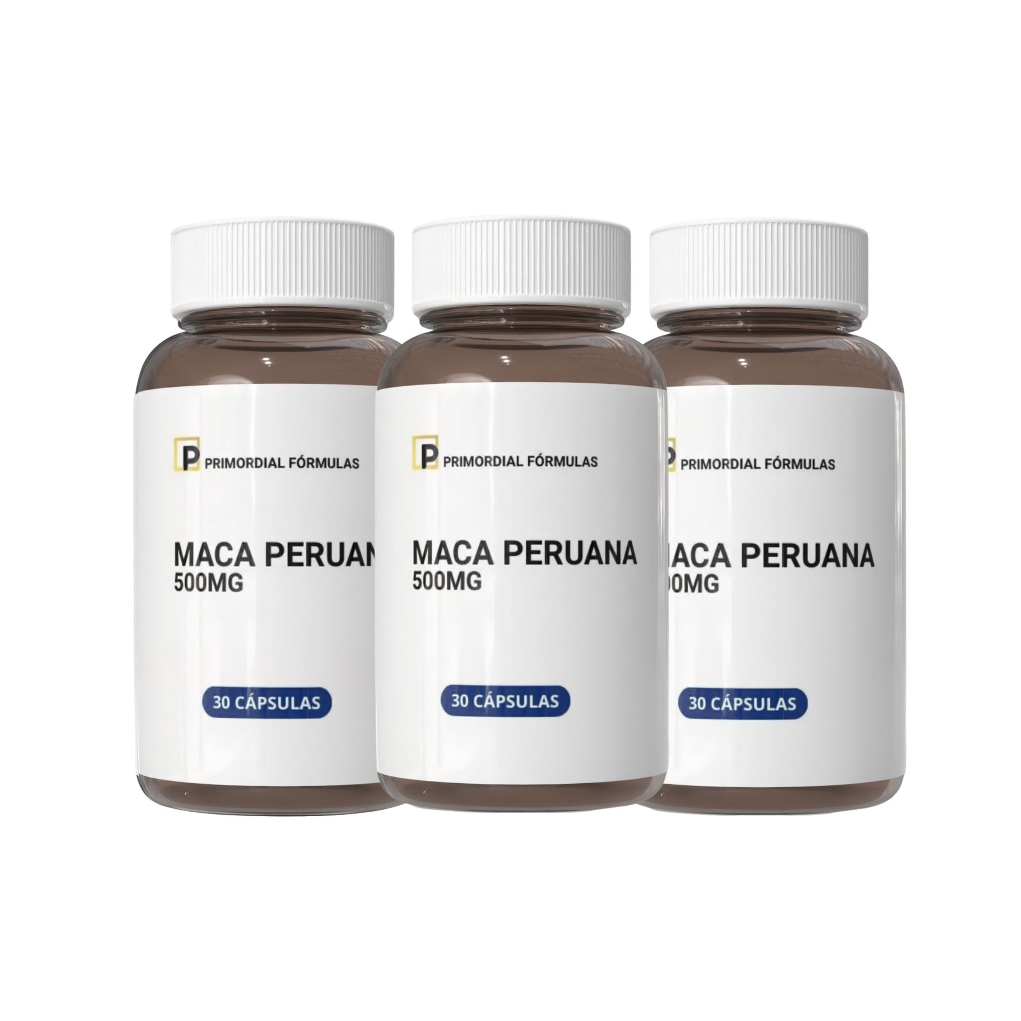 Maca Peruana Concentrado 500mg Primordial Fórmulas Com 30 Cápsulas