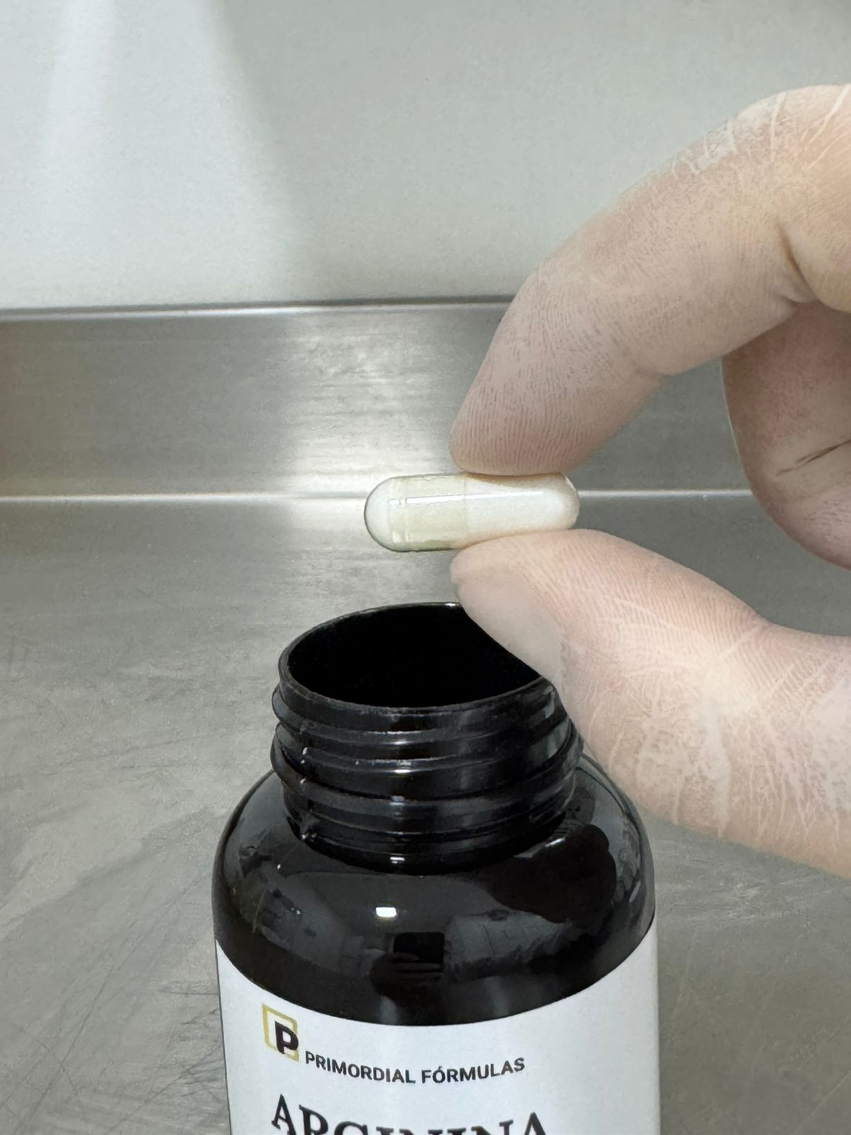 L- Arginina  500mg Primordial Fórmulas Com 30 Cápsulas