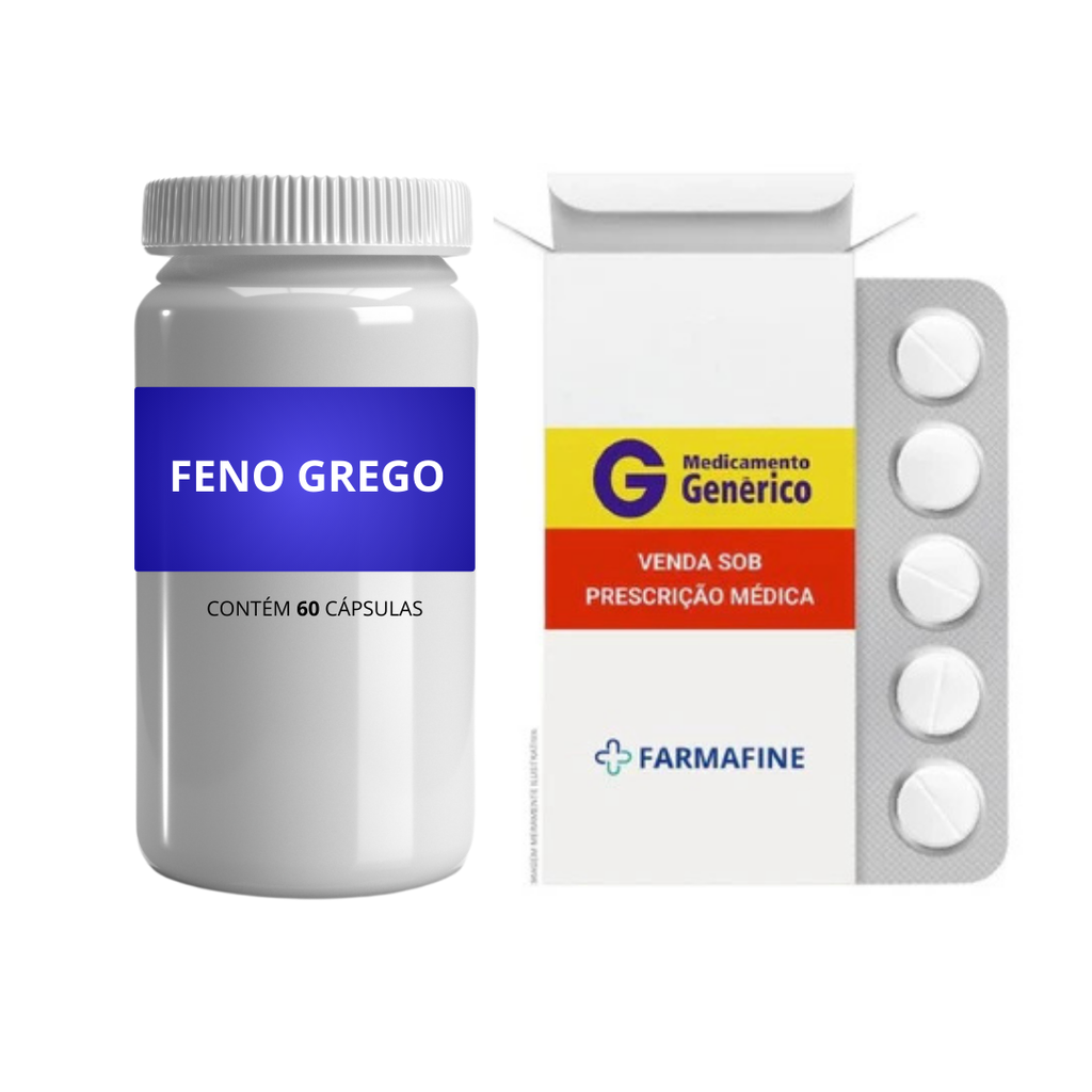 Kit Tadalafila Eurofarma Diário + Feno Grego 60 Cápsulas