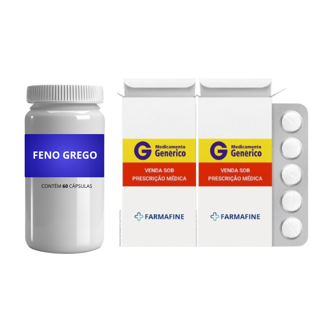 Kit Tadalafila Prati 20mg Com 60 Comprimidos + Feno Grego 60 Cápsulas