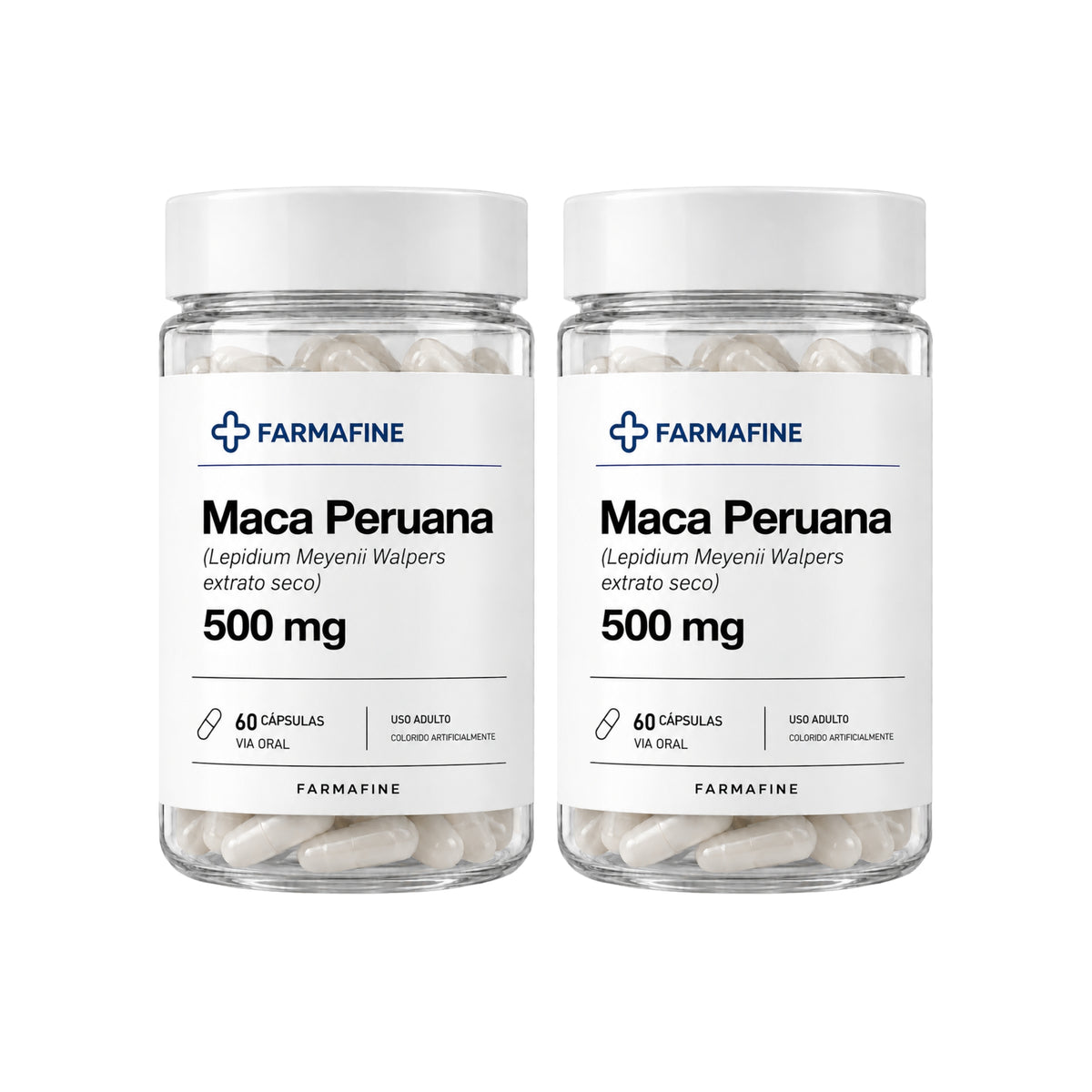 Maca Peruana Concentrado 500mg Farmafine 60 Cápsulas | Laboratório Farmafine