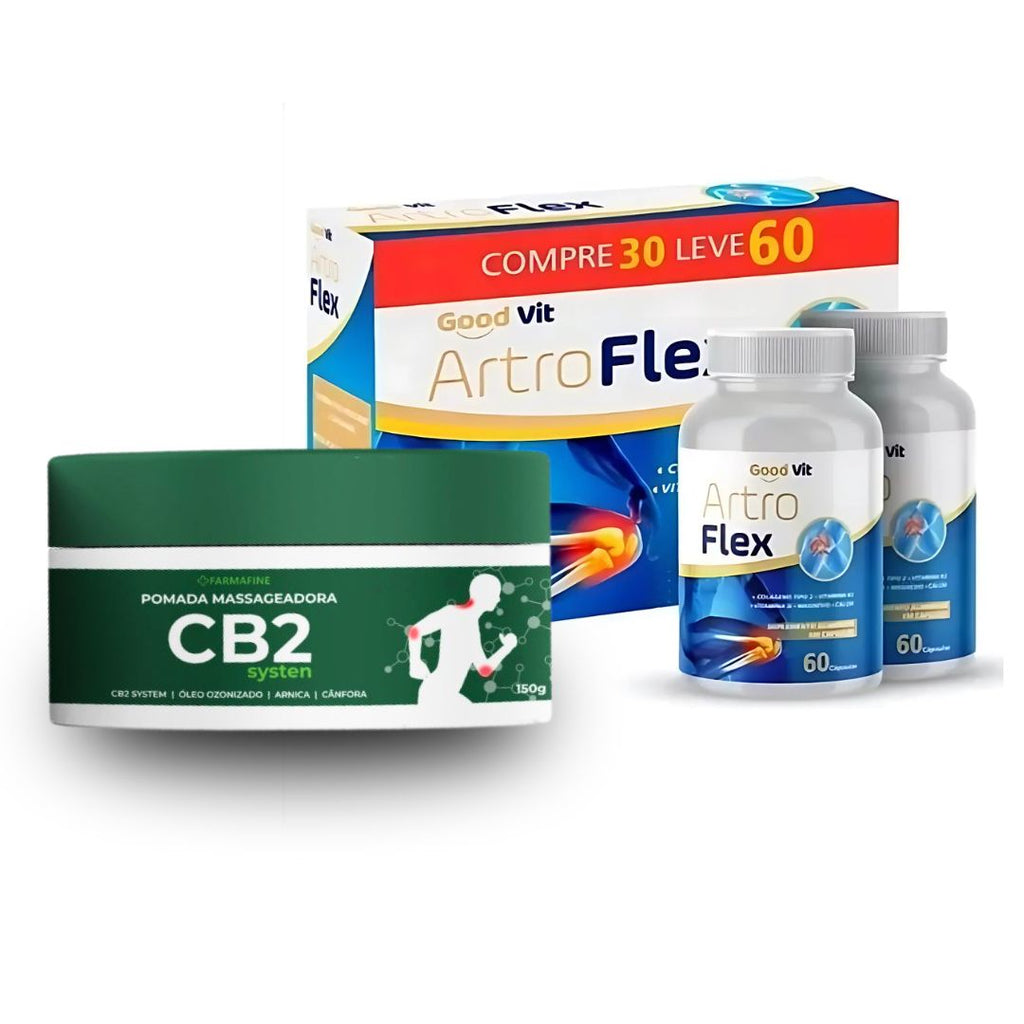 Cb2 Pomada Farmafine + Artroflex Articular 60 Cápsulas