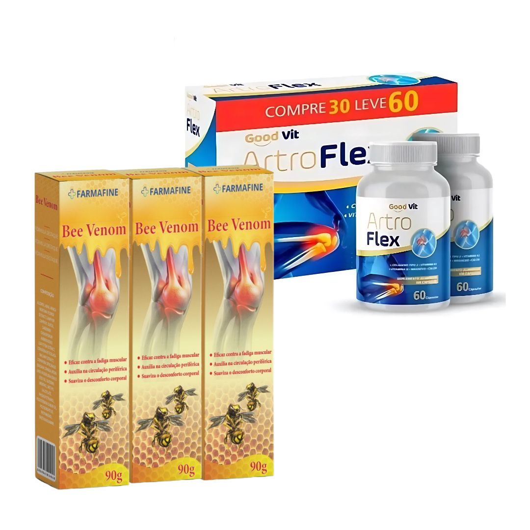 Bee Venom 90g + Artroflex Articular 60 Cápsulas