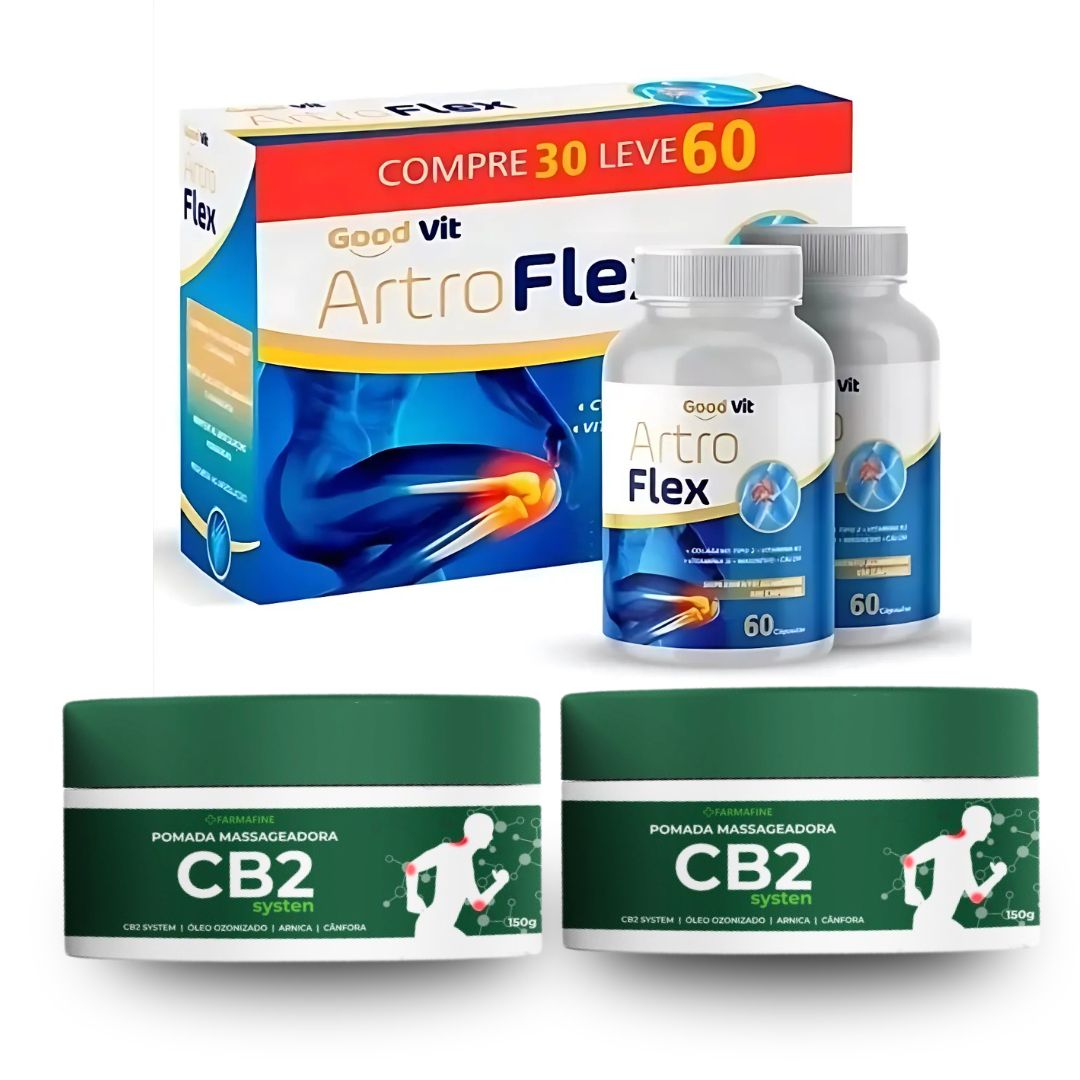 Cb2 Pomada Farmafine + Artroflex Articular 60 Cápsulas