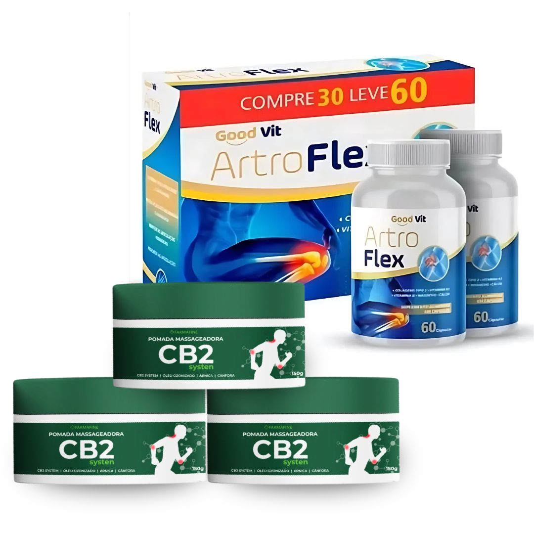 Cb2 Pomada Farmafine + Artroflex Articular 60 Cápsulas