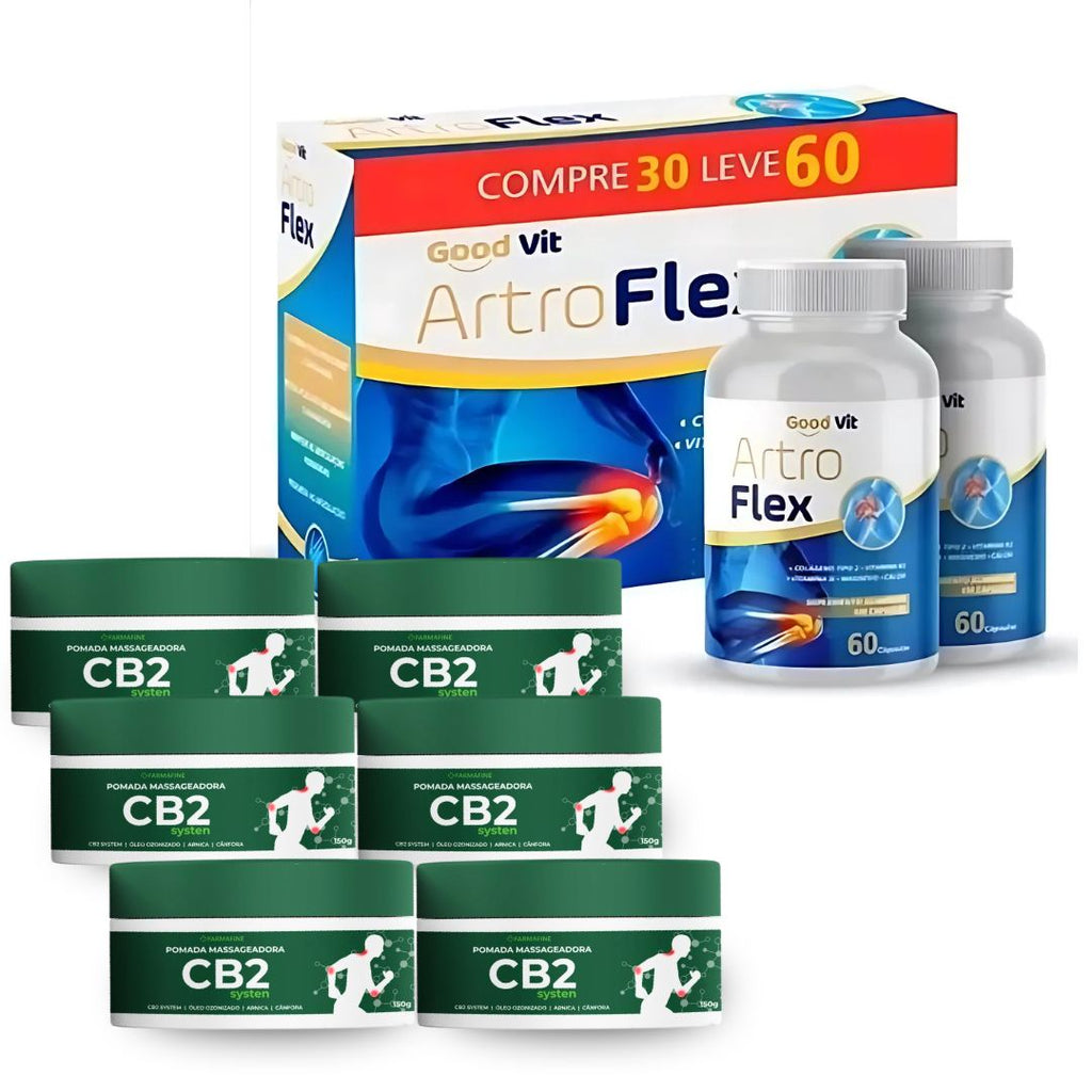 Cb2 Pomada Farmafine + Artroflex Articular 60 Cápsulas