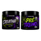 Kit Pré Treino 300g Farmafine + Creatina 100% Pura 300g Farmafine