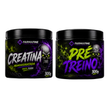 Kit Pré Treino 300g Farmafine + Creatina 100% Pura 300g Farmafine