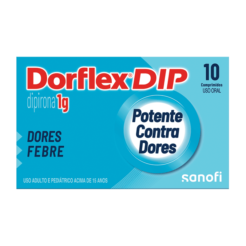 Dorflex DIP 1g Analgésico e Antitérmico 10 Comprimidos