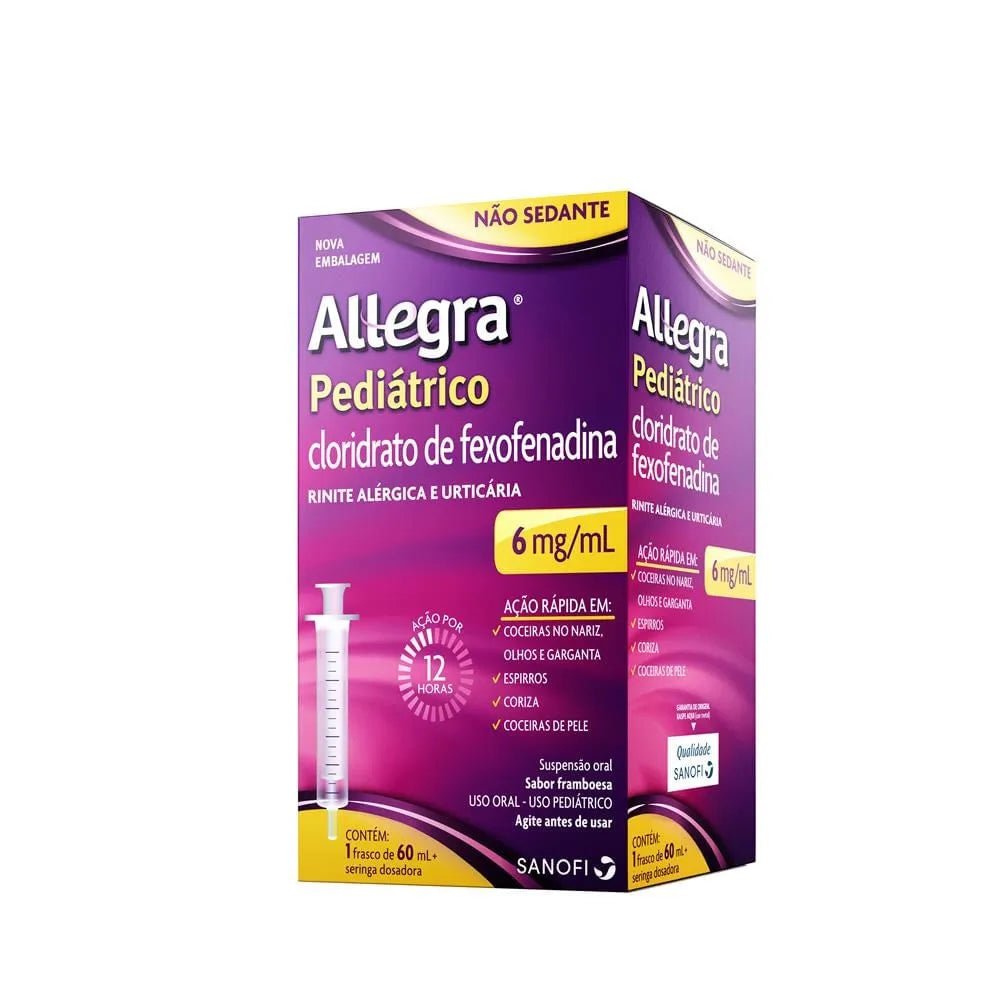 Antialérgico Allegra Pediátrico 6mg Sanofi 60ml